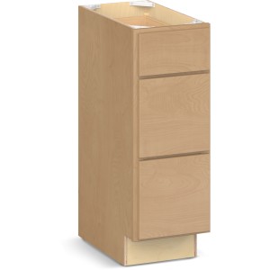 RELIABILT Parkstone II Vanity Base, Wheat Stained, 12" W, 3 Drawers, Fully Assembled - 641217 | Lowe's Pro Supply